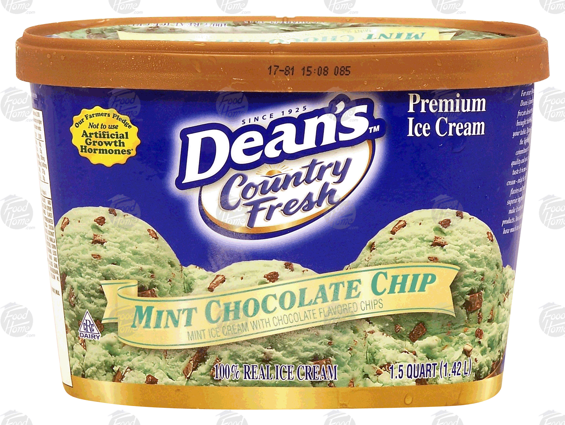 Dean's Country Fresh mint chocolate chip ice cream Full-Size Picture